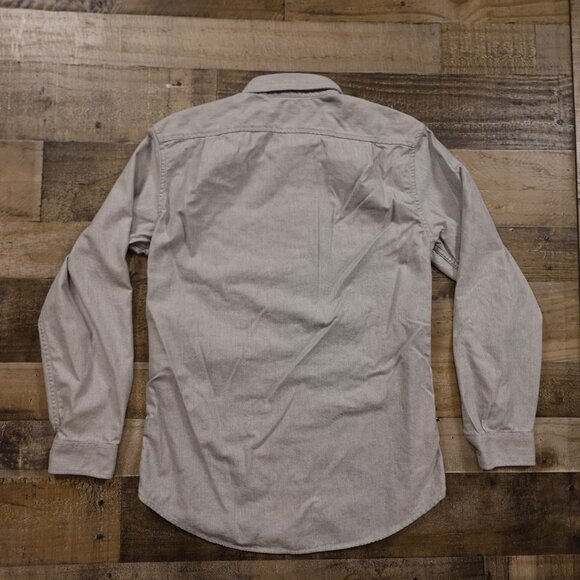 Eddie Bauer Classic Fit Button-Down Shirt Men’s Medium Gray Cotton Casual - Picture 10 of 12